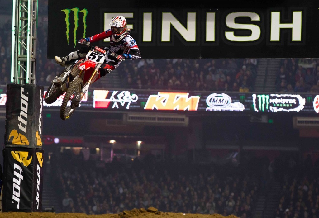 2.Justin Barcia took his Muscle Milk Factory Honda to the top of the box on Saturday night. It was a very dominating win for the first of his career.