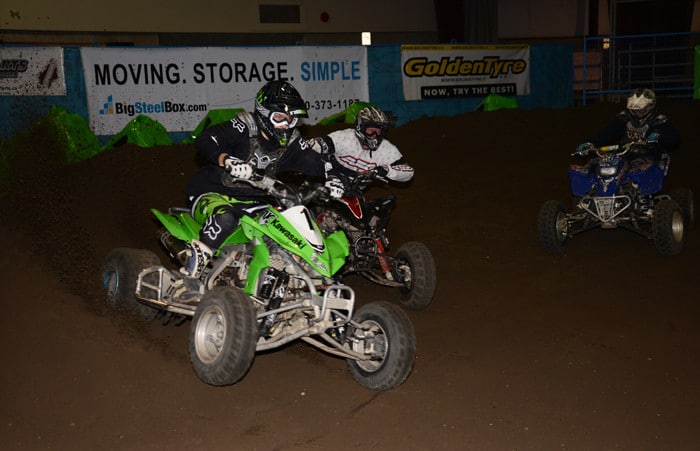 The fast three in the ATV class were never further than this apart.