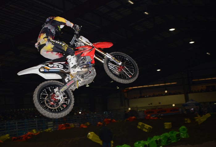 There was an Arenacross race in Munroe, Washington this weekend, but Brad Nauditt chose to ride with us. Thanks Brad! I also heard him confirm he'll ride our Nationals again this summer.