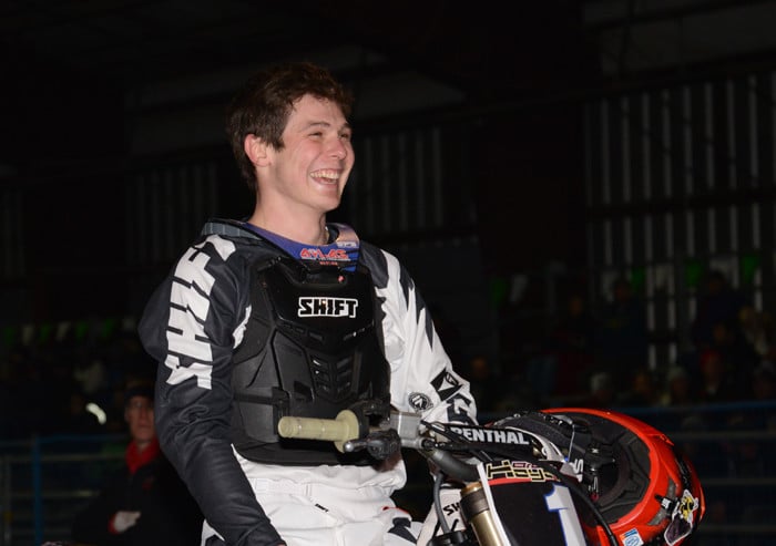 Brock Hoyer hit the podium in three mains and kept his title hopes alive. He seemed happy with the way things went.