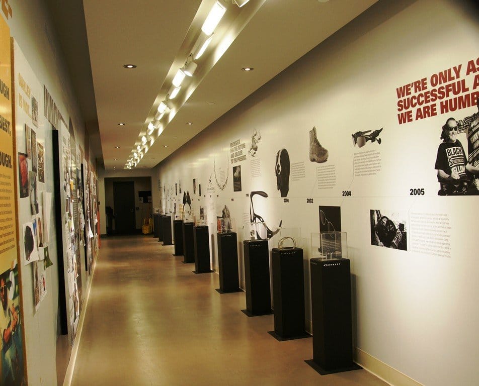 They have this sick little museum from 1975 to present that displays all the history and products the company has produced. Simply amazing.