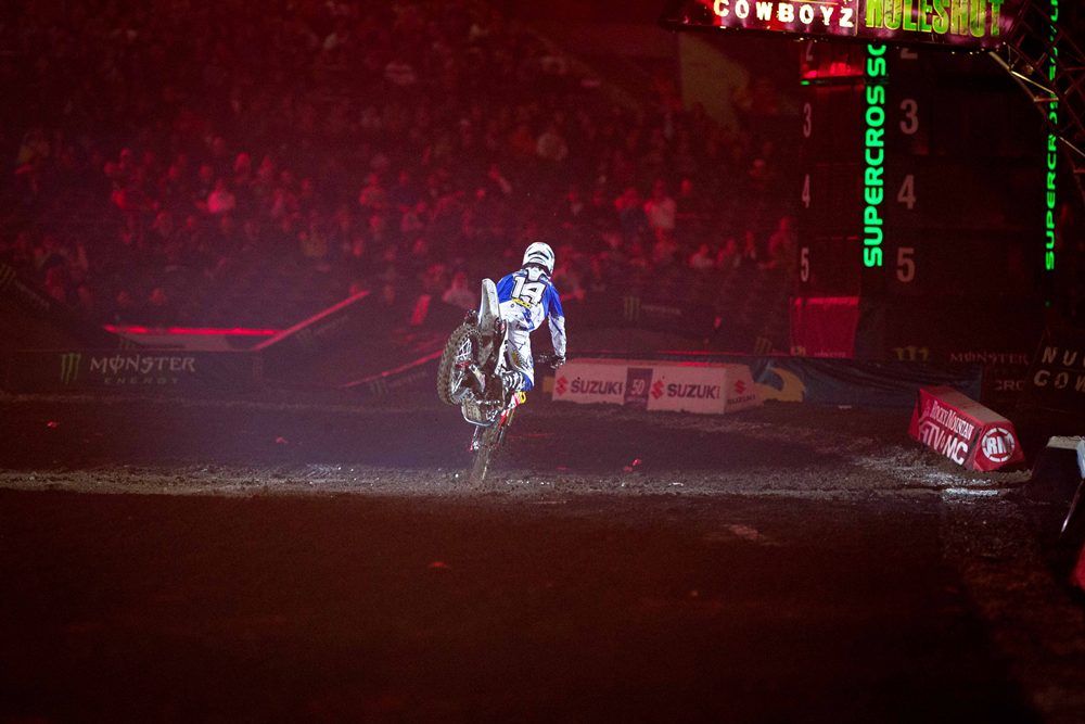 Kevin Windham’s final opening ceremonies. He ended it the way he started - on his front wheel giving the fans something to cheer for.