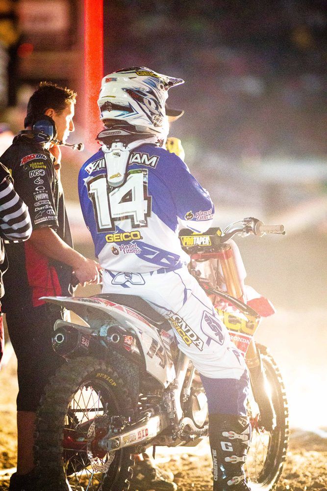 A very humbling moment for the popular rider. At this time the stadium’s roof, if it had a roof, would have blown off from the loudness of the cheers. It was surreal and I wasn’t even there.