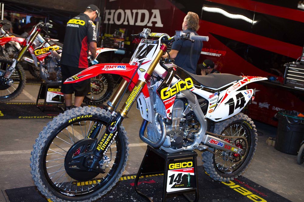 I’m bet this bike will be on display all year long under the Geico Honda rig.