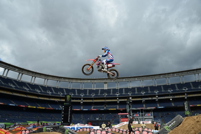 There seems to be more and more riders capable of running near the front of the Supercross pack. I suspect we are witnessing an evolutionary leap in humanity.