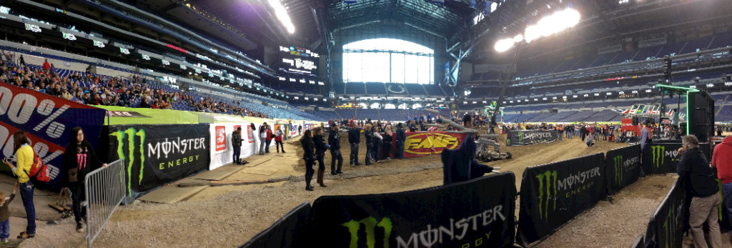 Just like in the amateur ranks, Riders Meetings also take place for these Pro riders. Along with the morning chapel service, it is one of the most important parts of the day for many of those involved in this sport.